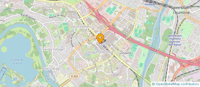 localisation de l'entreprise CKDEV à CERGY