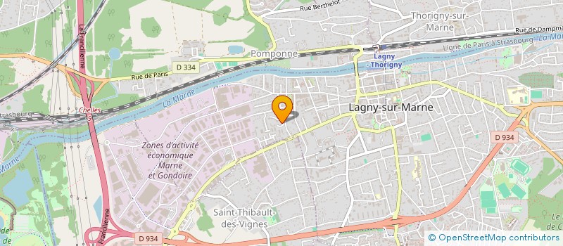 localisation de l'entreprise CKE TRAIT D'UNION à LAGNY-SUR-MARNE