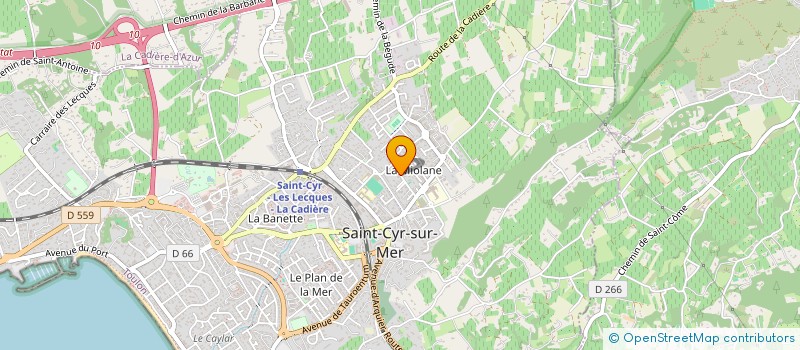 localisation de l'entreprise CKJEF à SAINT-CYR-SUR-MER