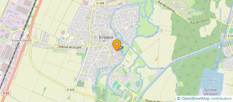 localisation de l'entreprise CKM  ERSTEIN