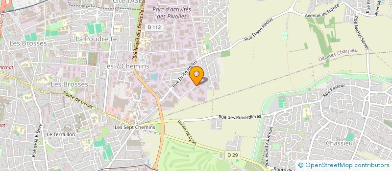 localisation de l'entreprise CKM  DECINES-CHARPIEU