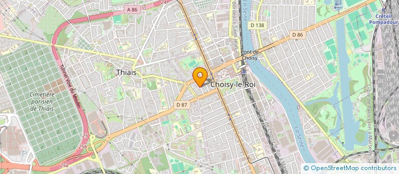 localisation de l'entreprise CKM CHOISY CLOTH HOUSE à CHOISY-LE-ROI