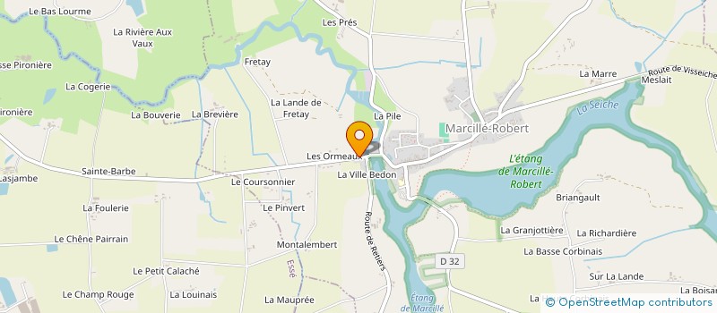 localisation de l'entreprise CKM COUVERTURE à MARCILLE-ROBERT