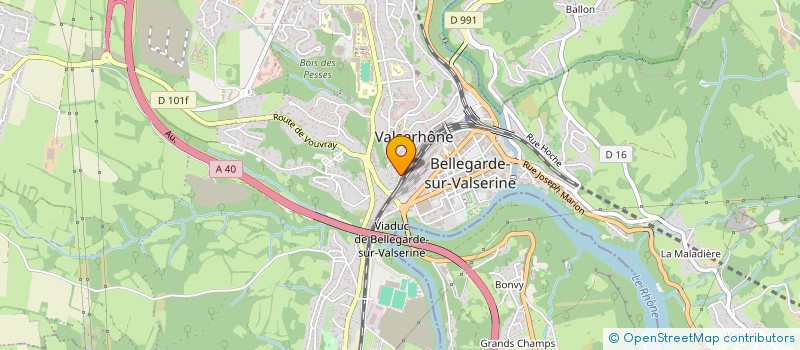 localisation de l'entreprise CKM ELECTRICITE à VALSERHONE