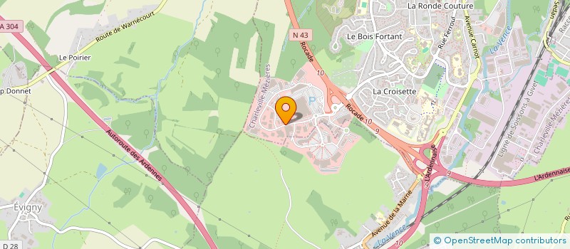 localisation de l'entreprise CKM FERMETURES  CHARLEVILLE-MEZIERES