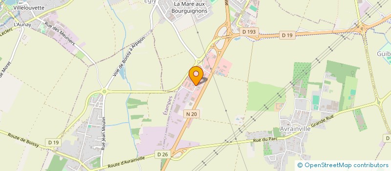 localisation de l'entreprise CKM FITNESS à AVRAINVILLE