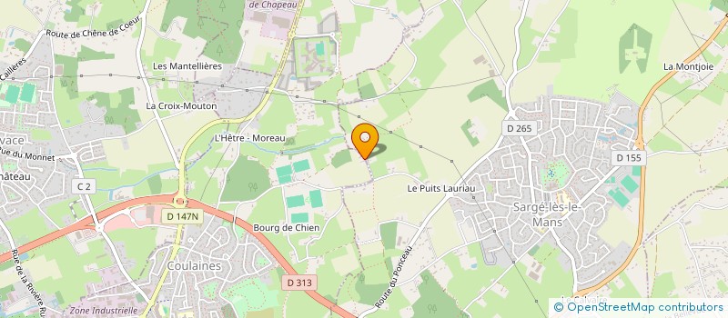 localisation de l'entreprise CKM POMMIERS ADELIE  COULAINES