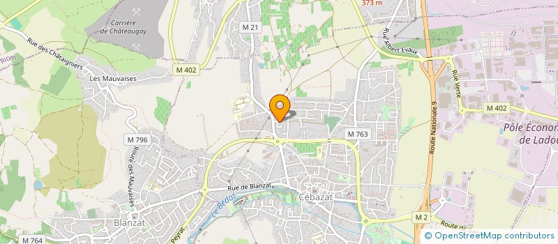 localisation de l'entreprise CKMV IMMO  CEBAZAT