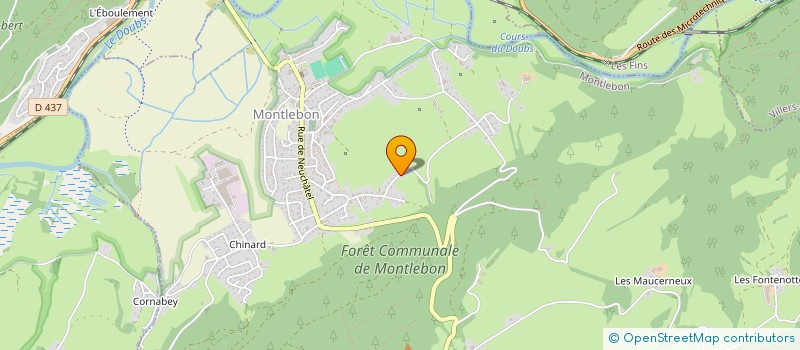 localisation de l'entreprise CKR  MONTLEBON