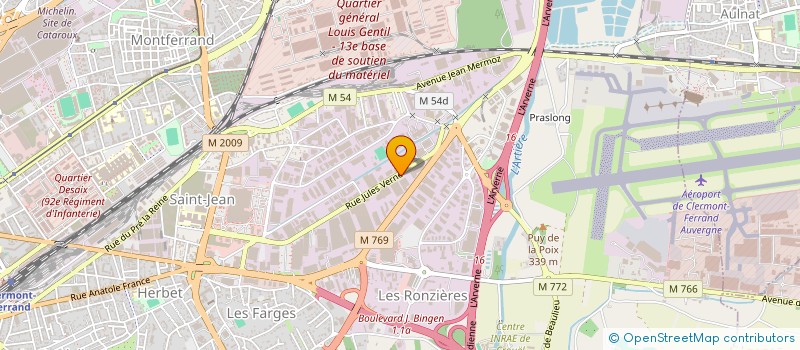 localisation de l'entreprise CKR AUVERGNE  CLERMONT-FERRAND