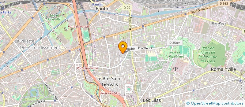 localisation de l'entreprise CKRE  LE PRE-SAINT-GERVAIS