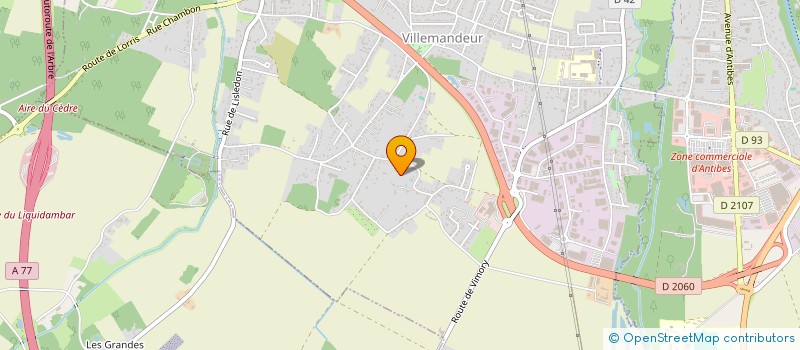 localisation de l'entreprise CKRM à VILLEMANDEUR