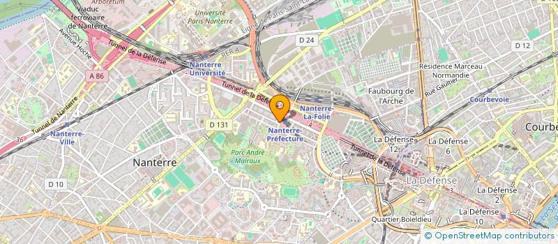 localisation de l'entreprise CKS à NANTERRE