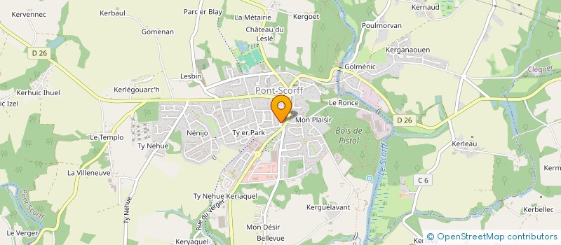 localisation de l'entreprise CKS  PONT-SCORFF