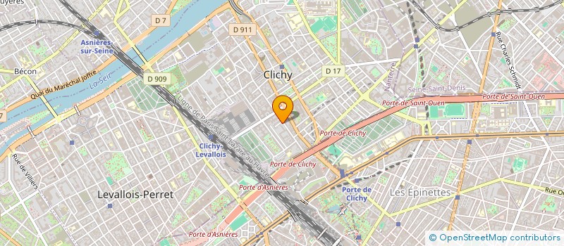 localisation de l'entreprise CKS - CLICHY KINE SANTE à CLICHY