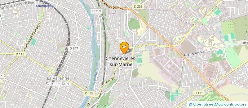 localisation de l'entreprise CKUBE à CHENNEVIERES-SUR-MARNE