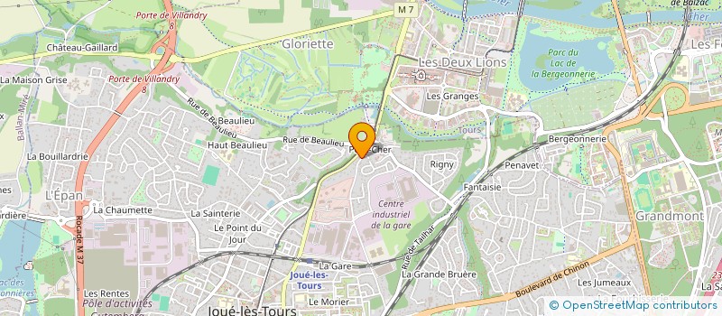 localisation de l'entreprise CKV MAITRISE D'OEUVRE EN BATIMENT à JOUE-LES-TOURS