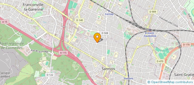 localisation de l'entreprise CL  SANNOIS