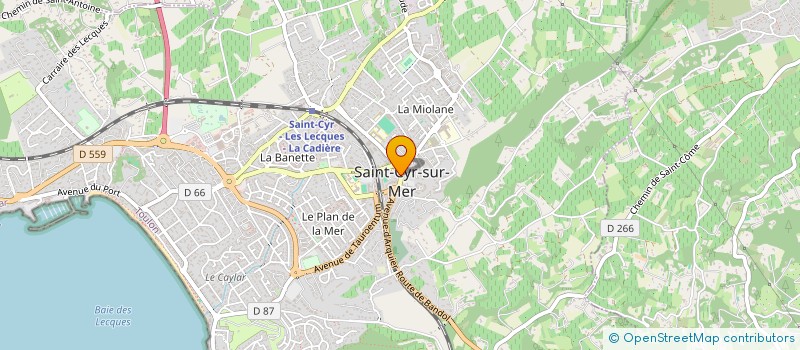localisation de l'entreprise CL à SAINT-CYR-SUR-MER