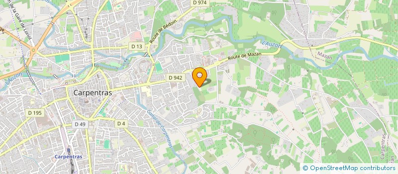 localisation de l'entreprise CL 98  CARPENTRAS