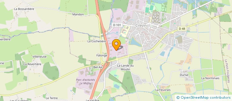 localisation de l'entreprise CL AMENAGEMENTS  CREVIN