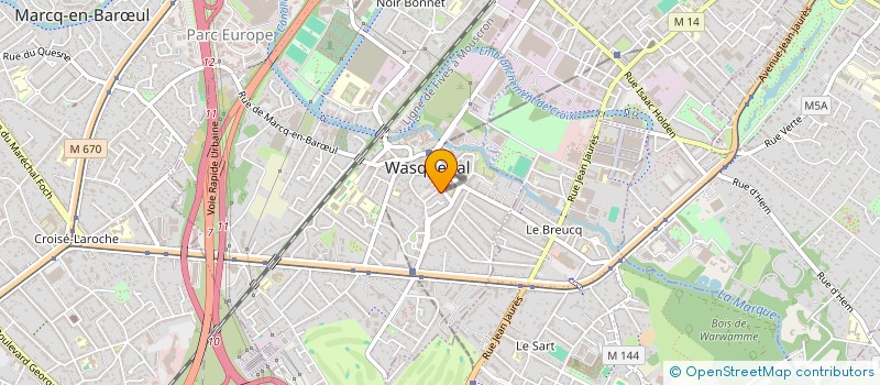 localisation de l'entreprise CL ARCHITECTE D'INTERIEUR  WASQUEHAL