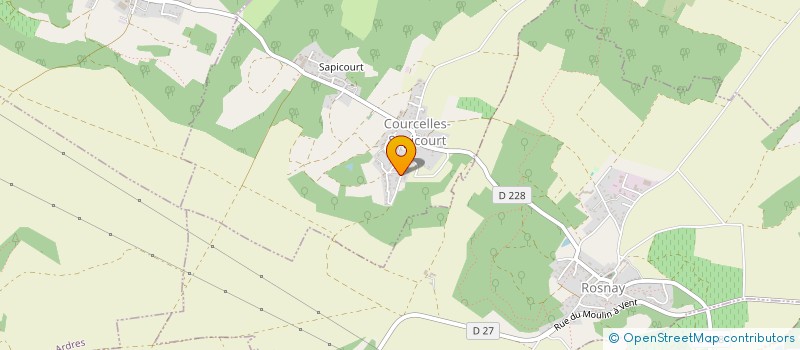 localisation de l'entreprise CL'ART  COURCELLES-SAPICOURT