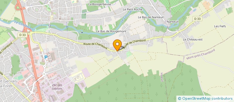 localisation de l'entreprise CL AUTO 41 à VINEUIL