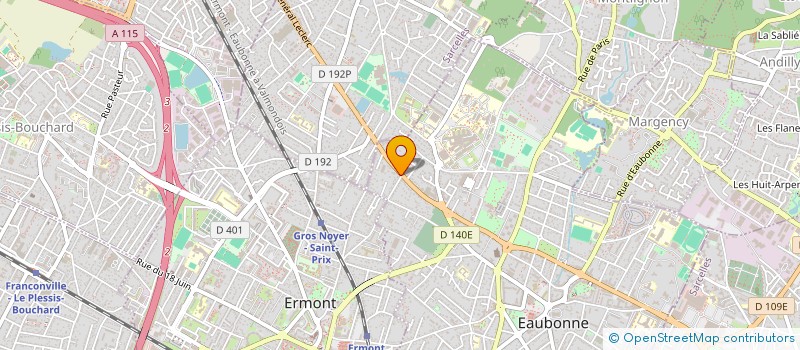 localisation de l'entreprise CL AUTOMOBILES à EAUBONNE