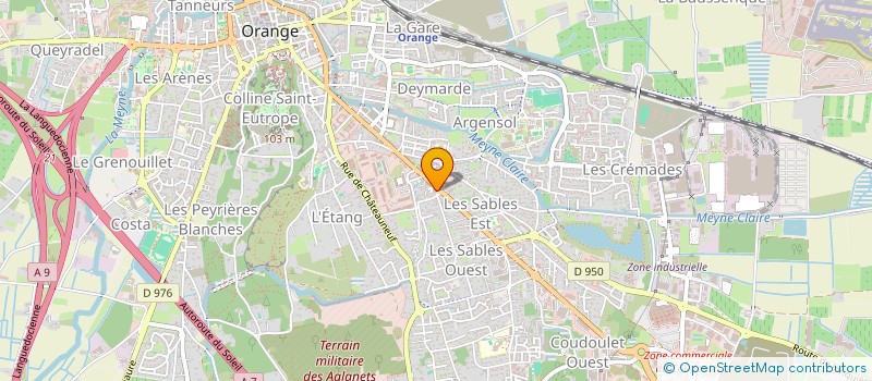 localisation de l'entreprise CL BOULANGERIE à ORANGE