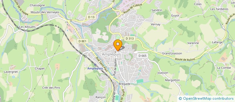 localisation de l'entreprise CL CAM SE DE AMPLEPUIS  AMPLEPUIS