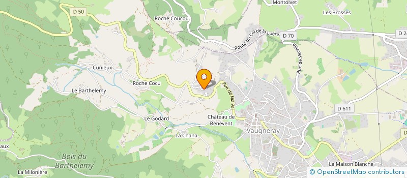 localisation de l'entreprise CL CAM SE DE VAUGNERAY  VAUGNERAY