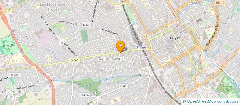 localisation de l'entreprise CL COIFFURE  SAINTE SAVINE