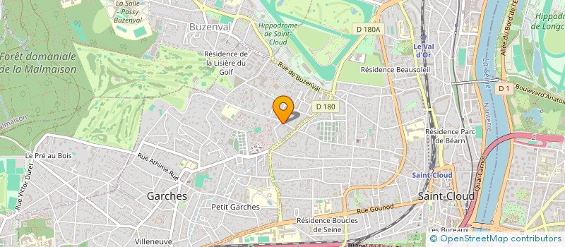 localisation de l'entreprise CL COMMUNICATION à GARCHES