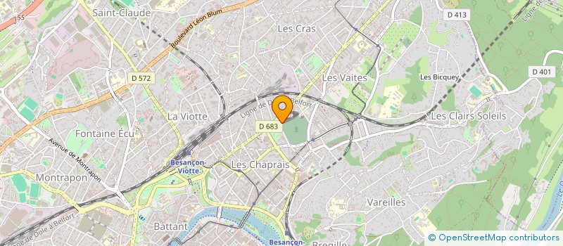 localisation de l'entreprise CL CONSEIL à BESANCON