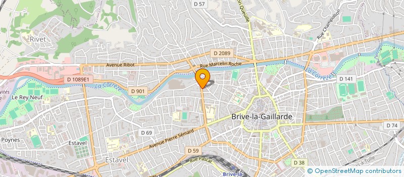 localisation de l'entreprise CL CONSEILS & PATRIMOINE  BRIVE-LA-GAILLARDE