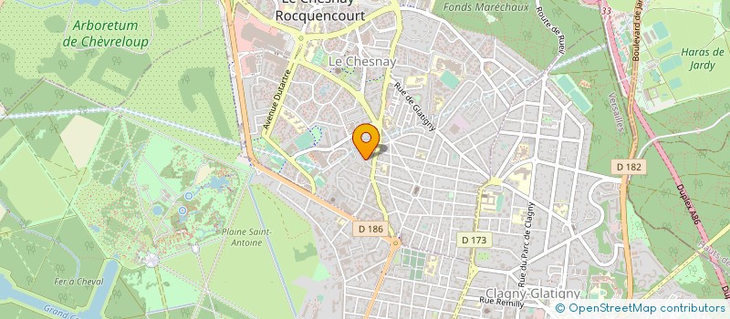 localisation de l'entreprise CL CONSULTING ET COMMUNICATION  LE CHESNAY-ROCQUENCOURT