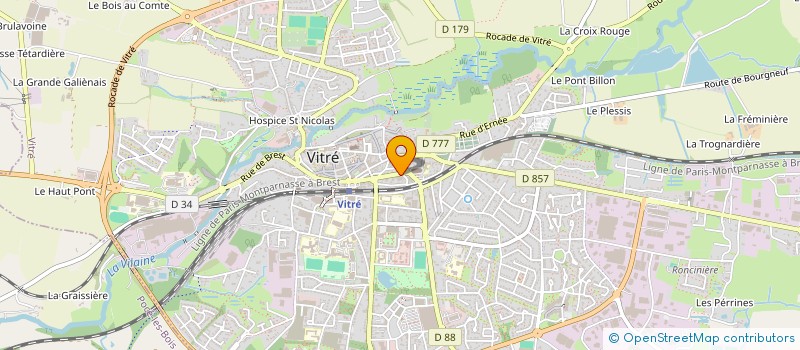 localisation de l'entreprise CL COURTAGE  VITRE