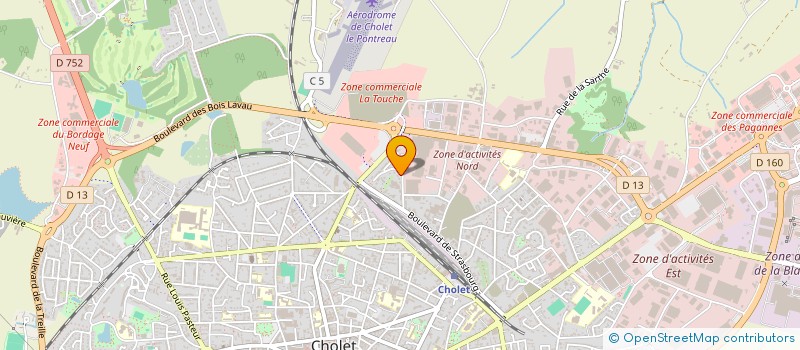 localisation de l'entreprise CL CREATION à CHOLET