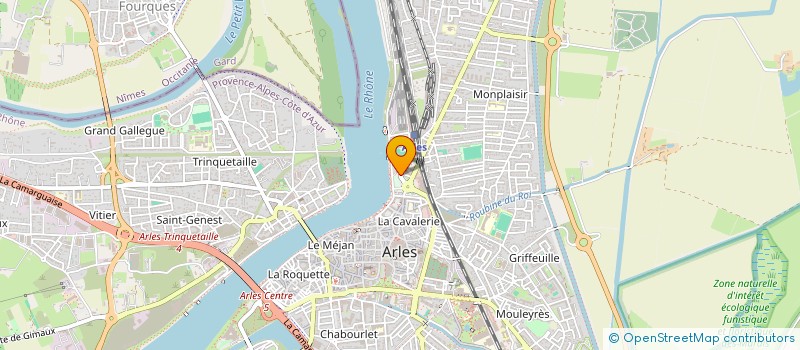 localisation de l'entreprise CL CREDIT AGRICOLE BOUCHES DU RHONE  ARLES