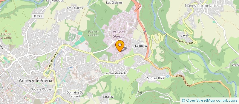 localisation de l'entreprise CL CREDIT AGRICOLE DES SAVOIES BARBERAZ  ANNECY