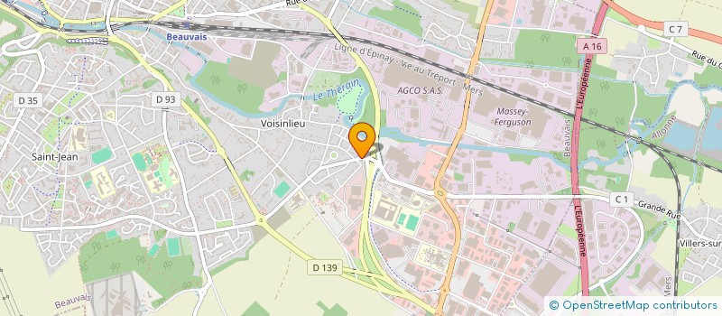 localisation de l'entreprise CL CREDIT AGRICOLE MUT PONT STE MAXENCE  BEAUVAIS