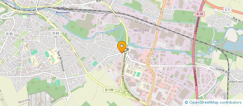 localisation de l'entreprise CL CREDIT AGRICOLE MUTUEL DE NOYON  BEAUVAIS