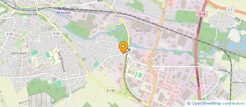 localisation de l'entreprise CL CREDIT AGRICOLE MUTUEL DE SONGEONS  BEAUVAIS