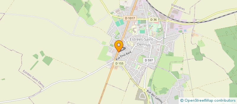 localisation de l'entreprise CL  CREDIT AGRICOLE MUTUEL ESTREES  ESTREES-SAINT-DENIS