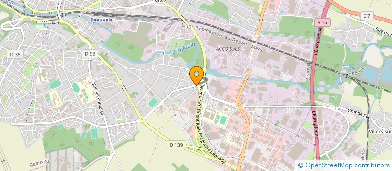 localisation de l'entreprise CL CREDIT AGRICOLE MUTUEL GRANDVILLIERS  BEAUVAIS