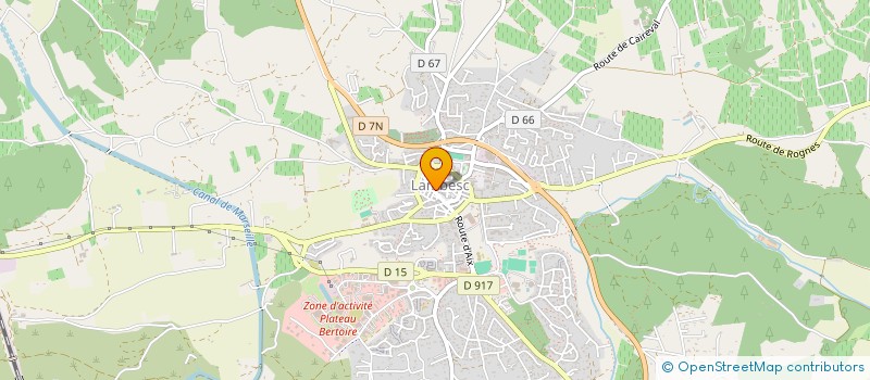 localisation de l'entreprise CL CREDIT AGRICOLE ST CANNAT  LAMBESC