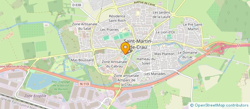 localisation de l'entreprise CL CREDIT AGRICOLE ST MARTIN DE CRAU à SAINT-MARTIN-DE-CRAU