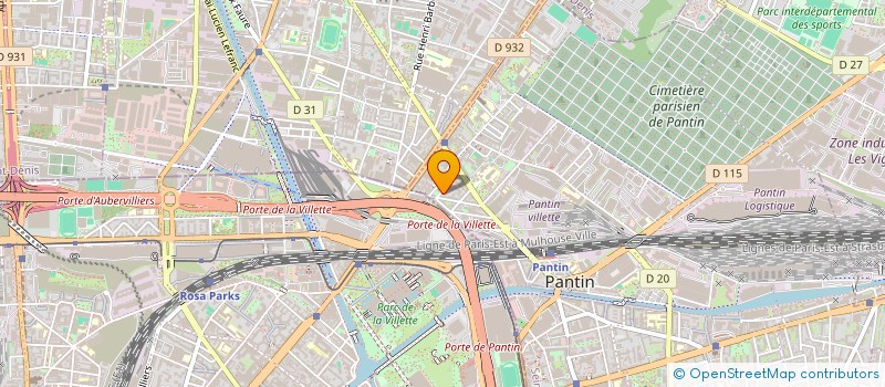 localisation de l'entreprise CL DIFFUSION à PANTIN