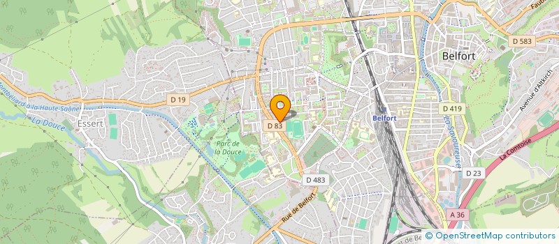 localisation de l'entreprise CL DISTRIBUTION  BELFORT